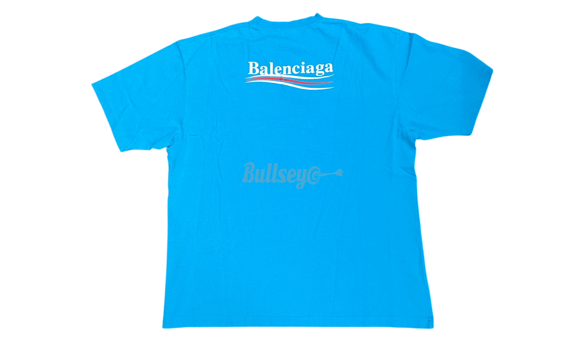 Balenciaga Political Campaign Logo Light Blue T-Shirt Size US S / EU 44-46 / 1 - 1 Thumbnail