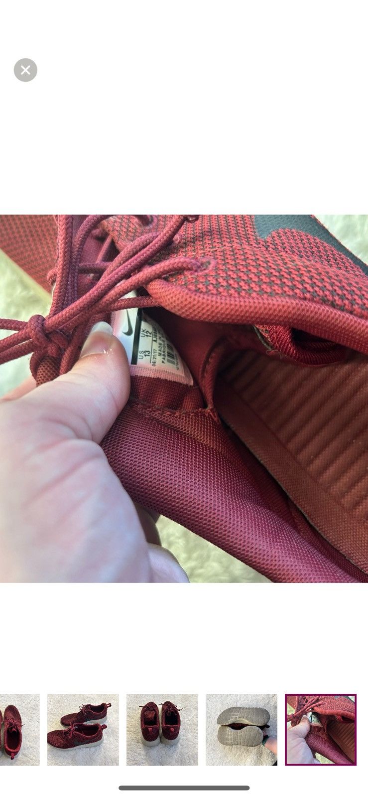 Nike Nike Roshe one k sneaker in team red size 13 Size US 13 / EU 46 - 7 Thumbnail