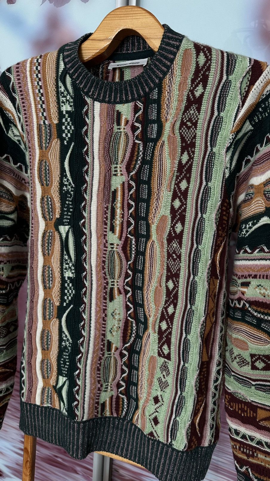 Wood Wood Wood Wood Men's Beckett Coogi Knit Multicolor 100% wool Size US M / EU 48-50 / 2 - 7 Thumbnail