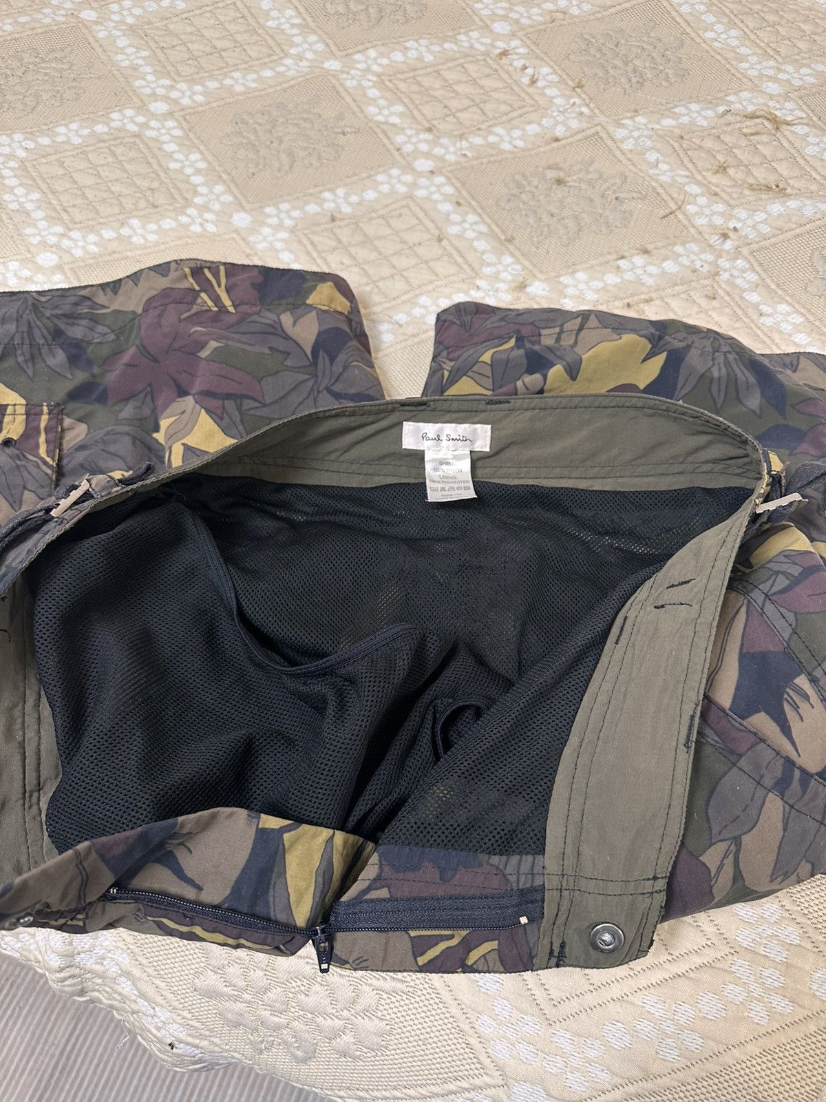 Paul Smith 🔥 Paul Smith Camo Army Cargo Shorts Floral Vintage Swimwear Size US 32 / EU 48 - 5 Thumbnail