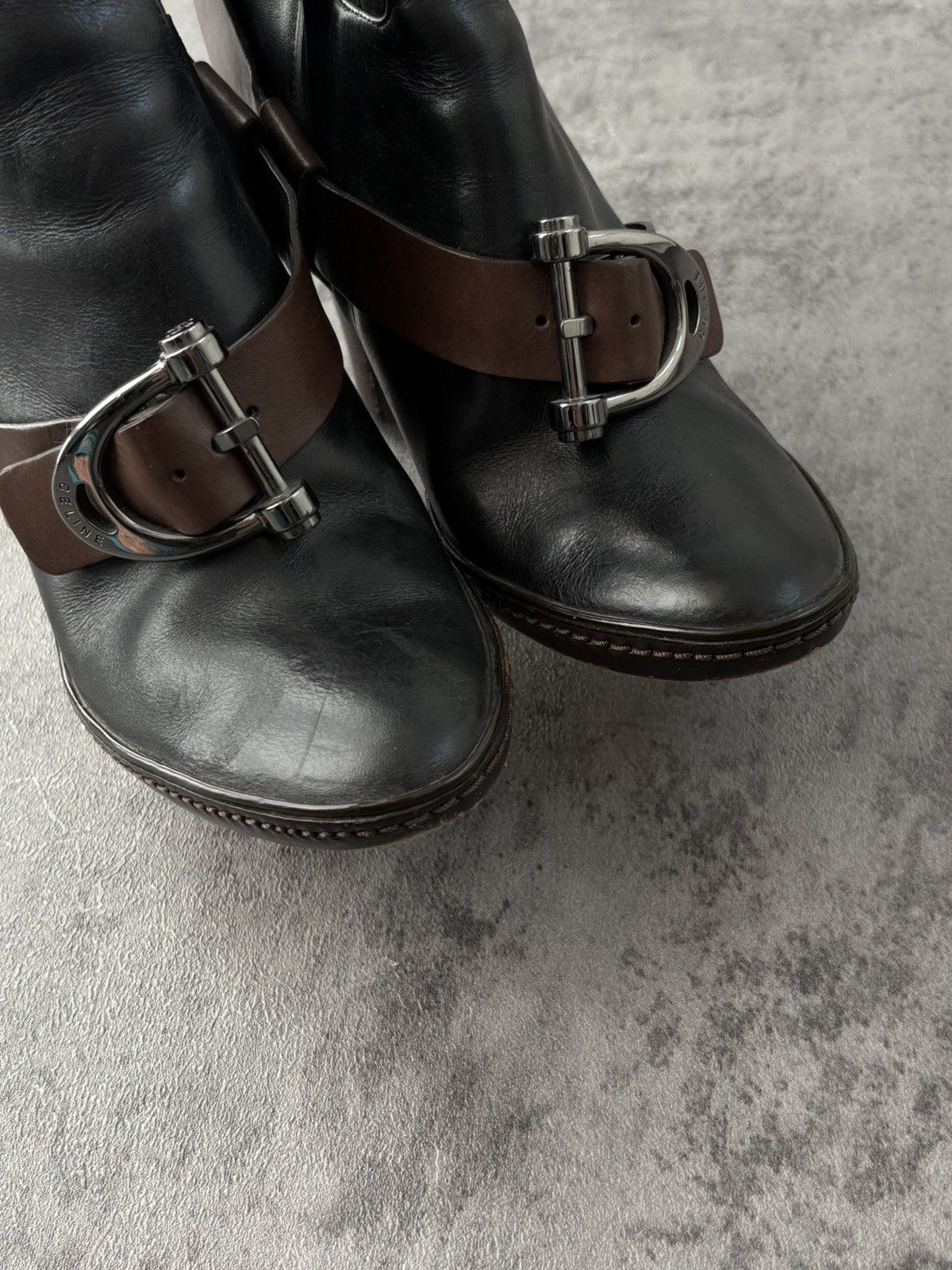 Celine Celine Riding Leather Boots Long Length Size US 8 / IT 38 - 24 Thumbnail