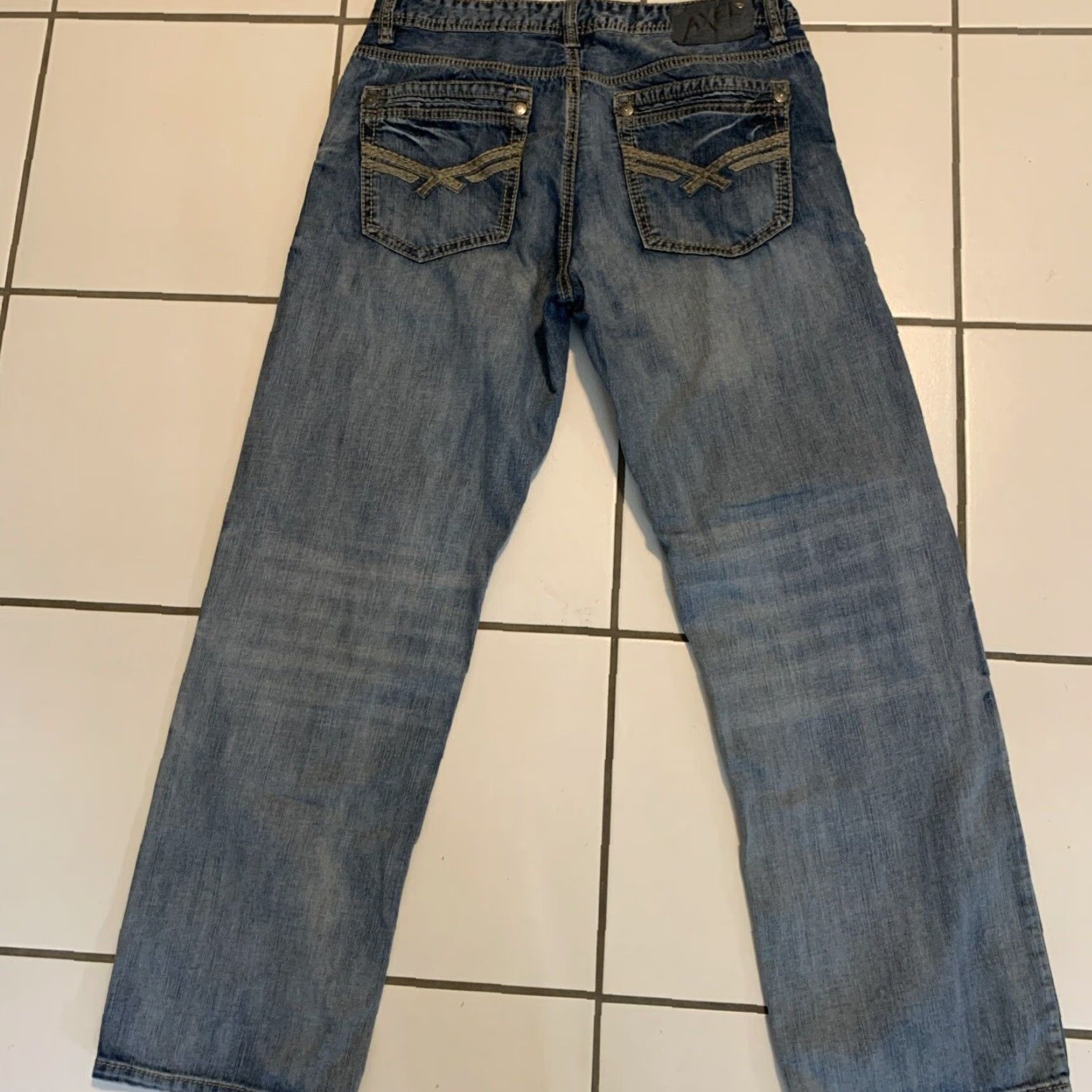 Denime Axel Jeans Mens 34x30 Slim Straight Denim Blue Regular Size US 34 / EU 50 - 2 Thumbnail