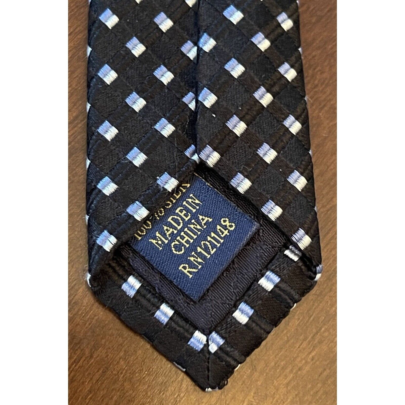Jones New York Jones New York Black Blue 100% Silk Made In China Size ONE SIZE - 7 Thumbnail
