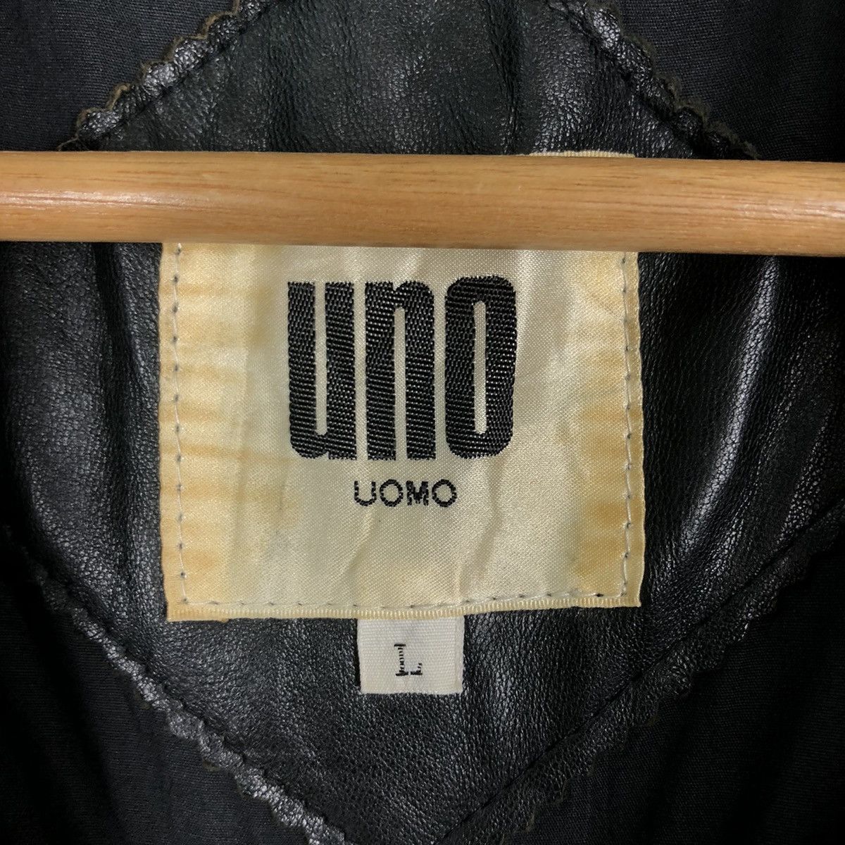 Japanese Brand 🔥90’s Vintage Genuine Leather Bomber Jacket Uno Uomo Japan Size US L / EU 52-54 / 3 - 13 Thumbnail