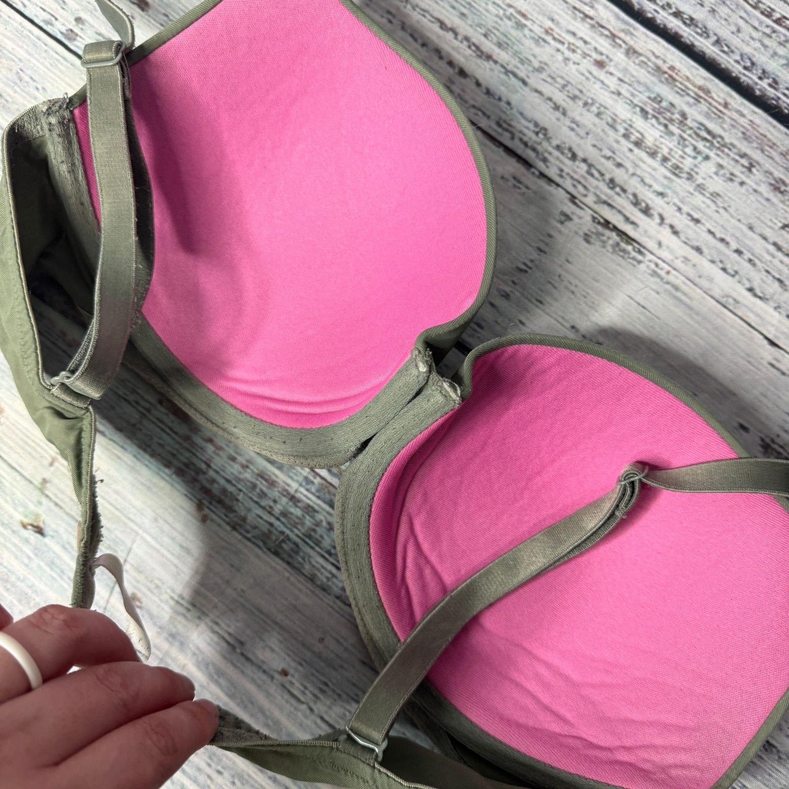 Victoria's Secret PINK Victoria's Secret Wear Everywhere T-Shirt Lightly 34C Size ONE SIZE - 3 Thumbnail