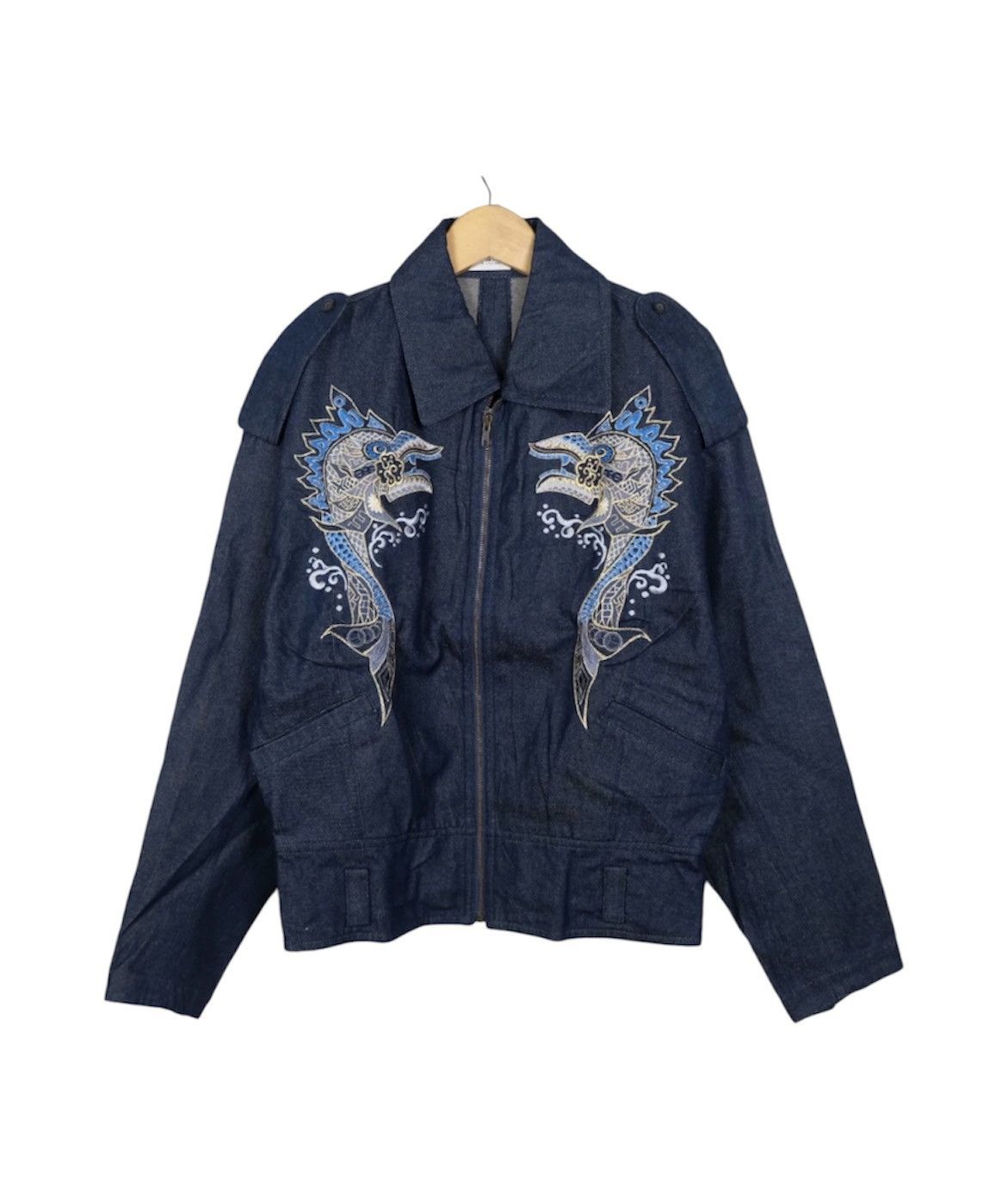 Japanese Brand × Kansai Yamamoto Kansai Yamamoto Denim Sukajan Jacket Size US M / EU 48-50 / 2 - 1 Thumbnail