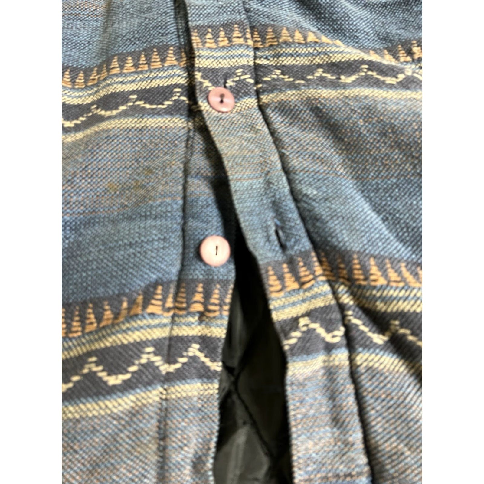 Vintage VINTAGE Grit Iron Workwear Shacket Jacket Men L Blue Aztec Southwest Sherpa Size US L / EU 52-54 / 3 - 7 Thumbnail