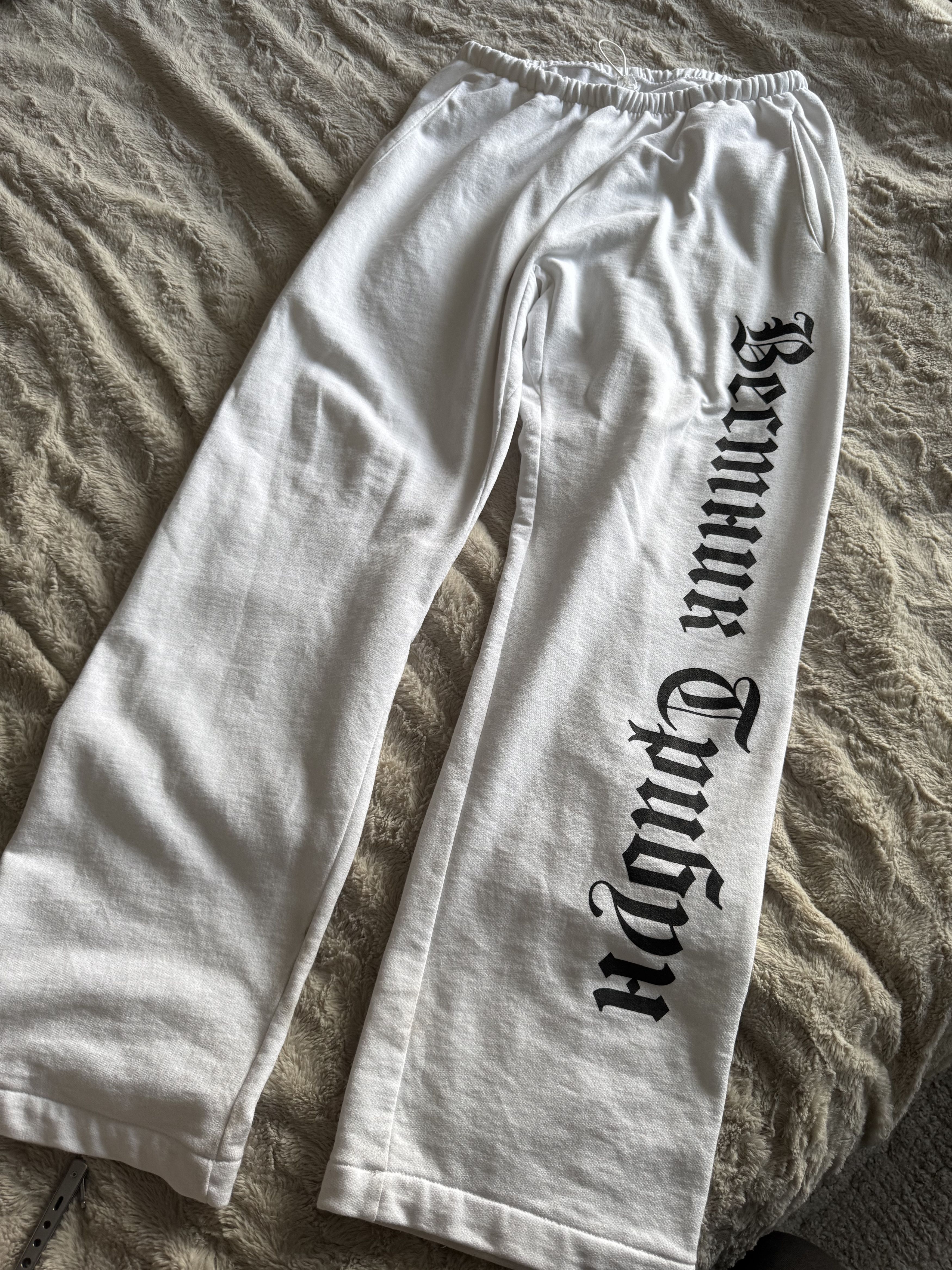 yzy gosha rubchinskiy sweatpants white