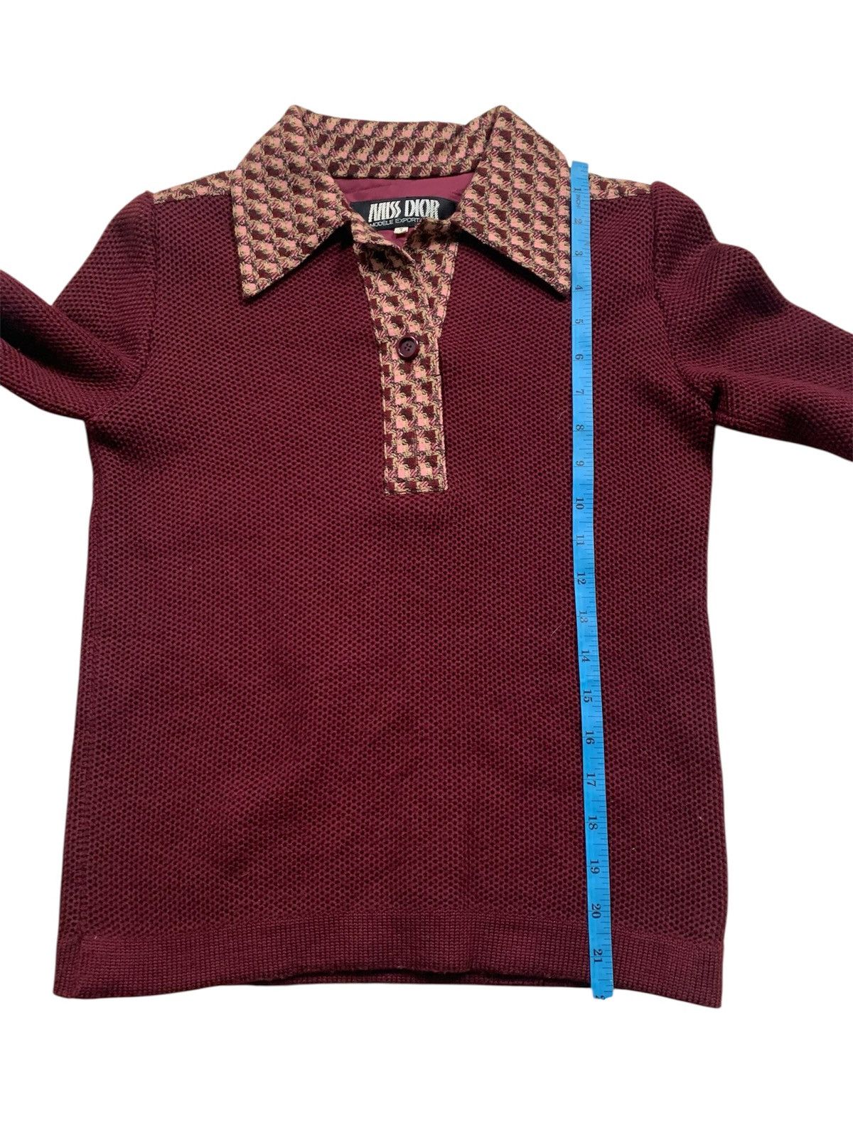 Dior MISS DIOR VINTAGE LONG SLEEVE POLO SWEATER Size S / US 4 / IT 40 - 5 Thumbnail