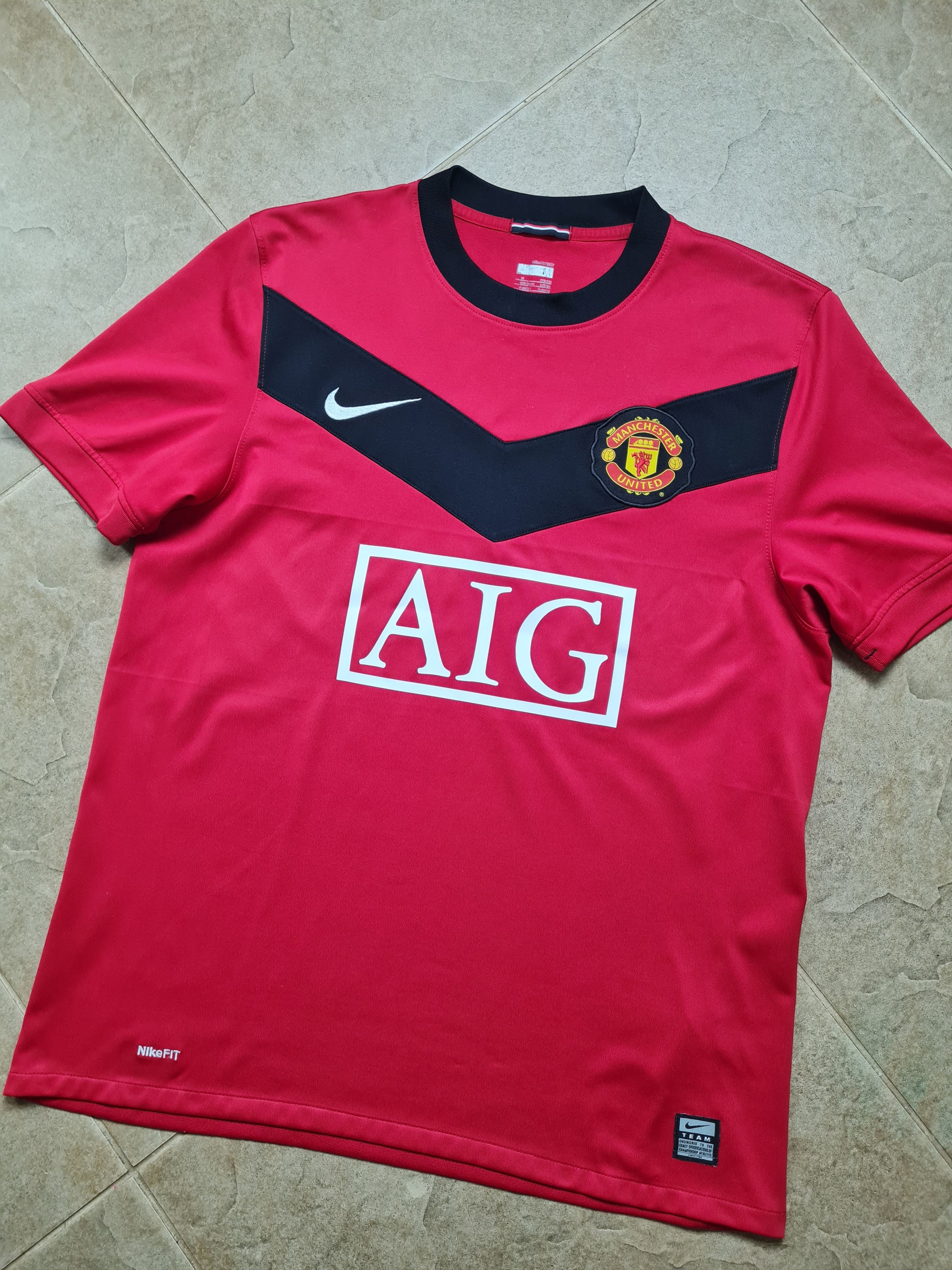 Nike MANCHESTER UNITED 2009/2010 NIKE HOME FOOTBALL SHIRT #7 OWEN Size US M / EU 48-50 / 2 - 8 Thumbnail
