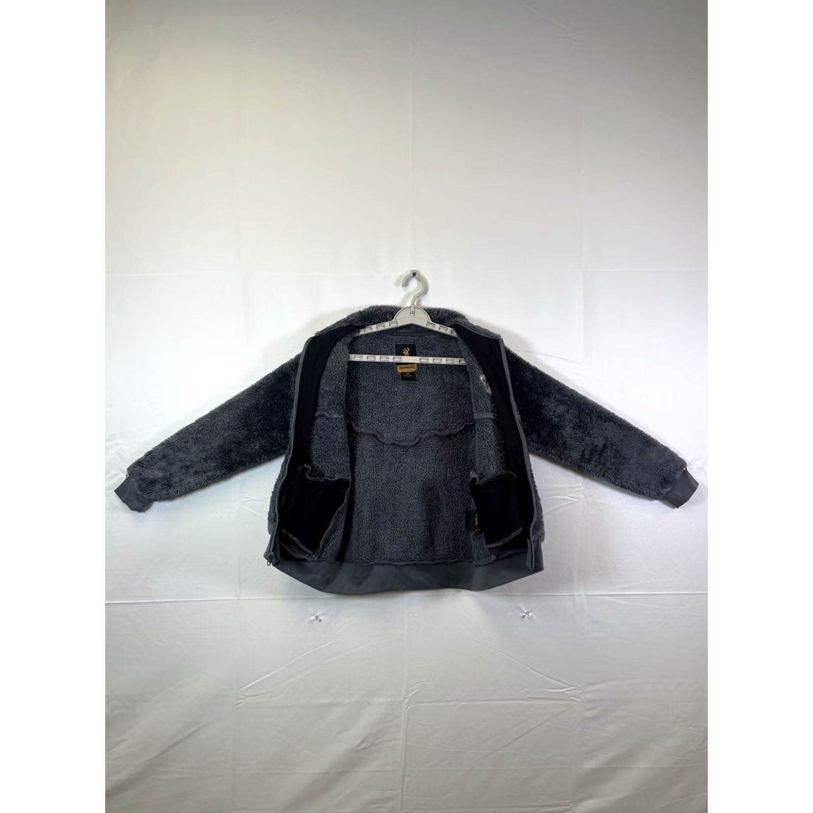 Vintage Browning Women's Navy Blue Sherpa Full Zip Fleece Jacket Size Small Size S / US 4 / IT 40 - 5 Thumbnail