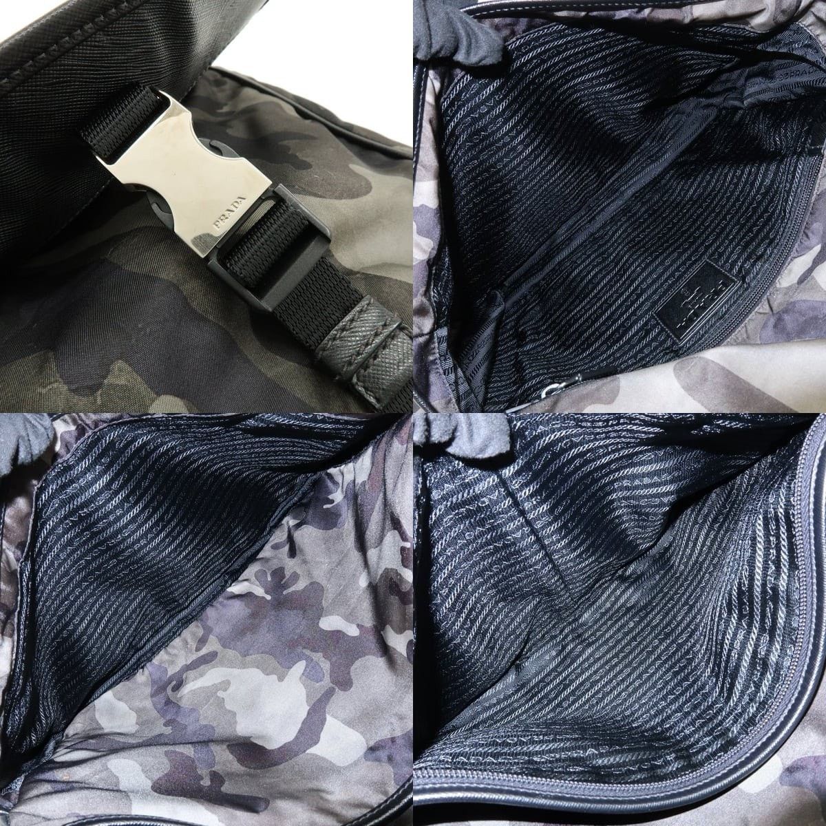 Prada Prada Triangle Logo Saffiano Messenger Bag Camouflage Size ONE SIZE - 7 Thumbnail