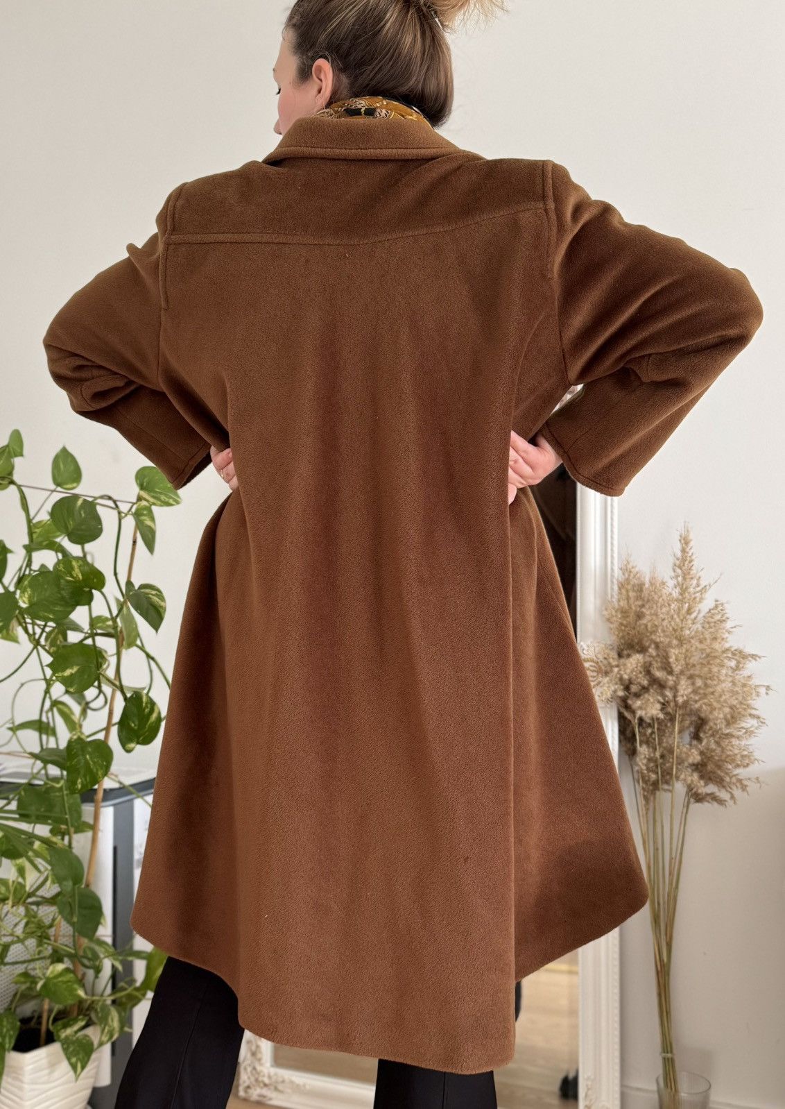 Max Mara Max Mara Brown Vintage Wool Coat Classic 40 L 8 Size L / US 10 / IT 46 - 3 Thumbnail