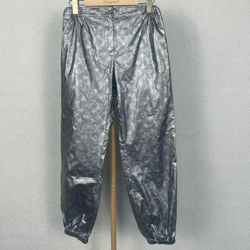 Louis Vuitton Louis Vuitton Gray Modal Women's Relaxed Pants 0089 Size 22" - 1 Thumbnail