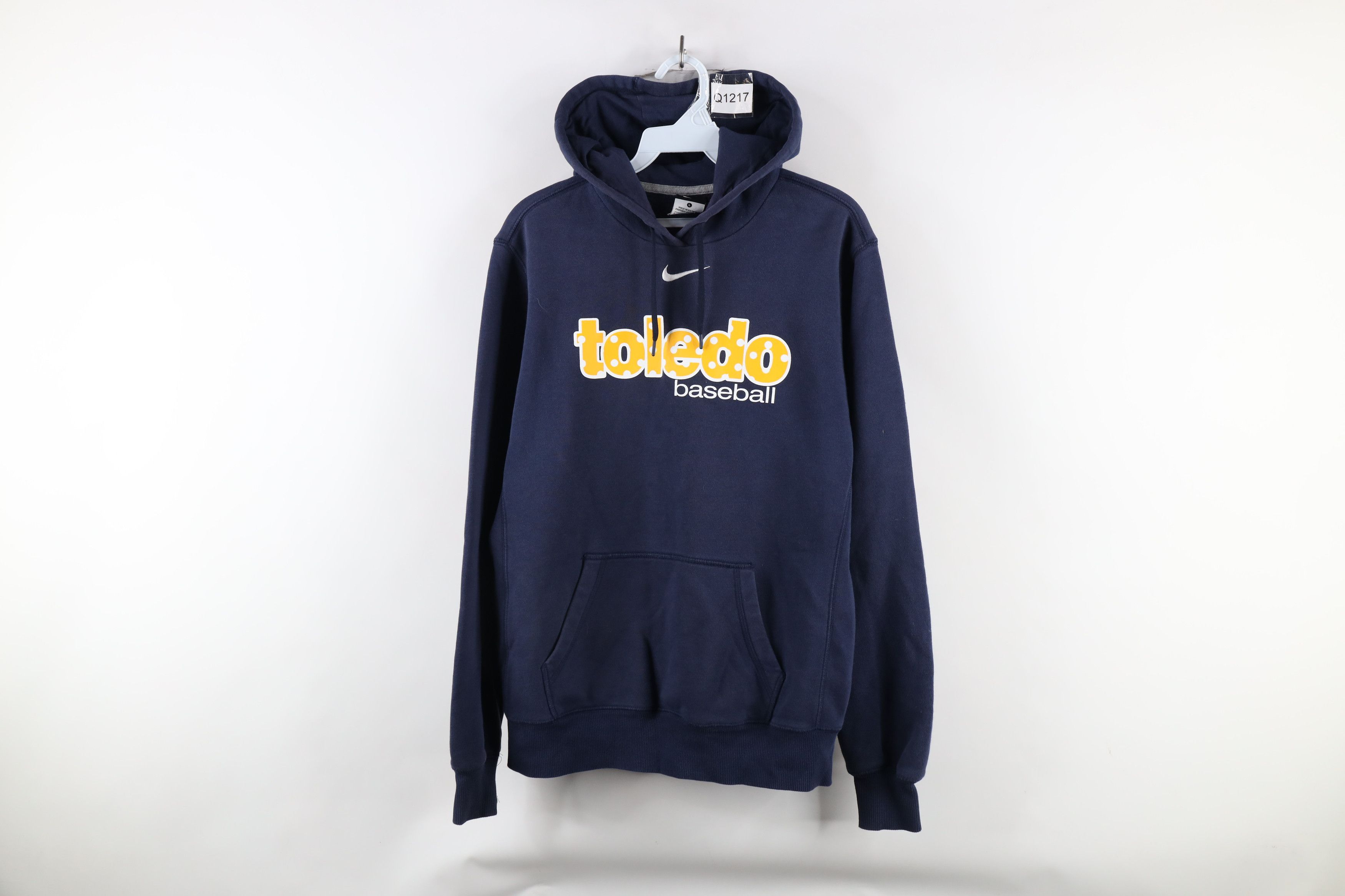 Nike × Vintage Nike University of Toledo Baseball Hoodie Sweatshirt Blue Size US L / EU 52-54 / 3 - 1 Thumbnail