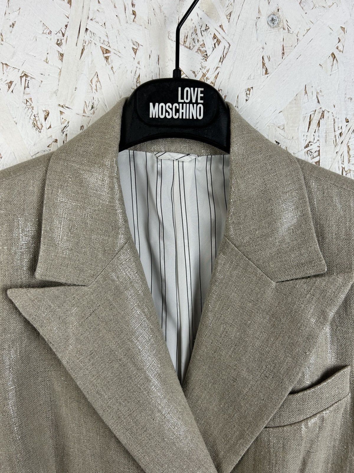 Brunello Cucinelli Brunello Cucinelli Shiny Lino Blazer Jacket Size M / US 6-8 / IT 42-44 - 5 Thumbnail