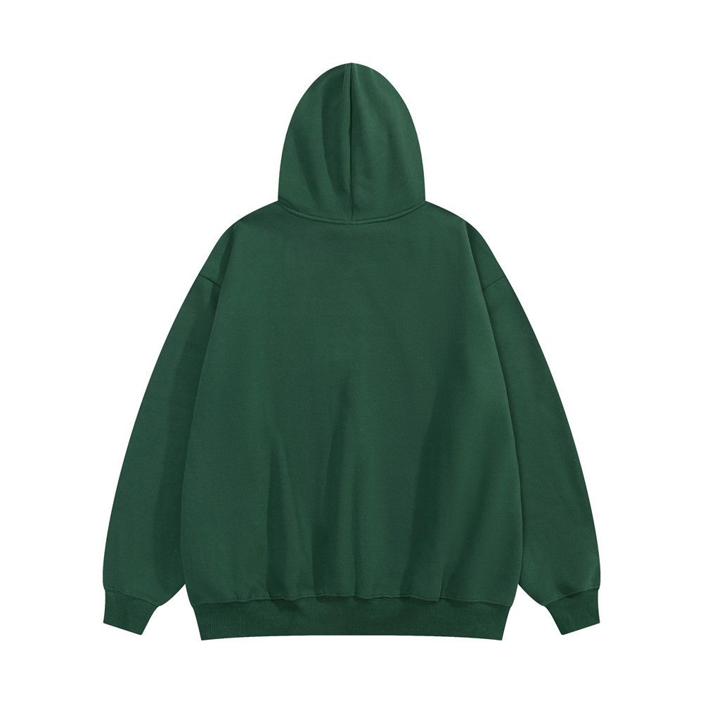 Japanese Brand × Vintage Men's casual loose fuzzy letter hooded sweatshirt Size US M / EU 48-50 / 2 - 2 Thumbnail