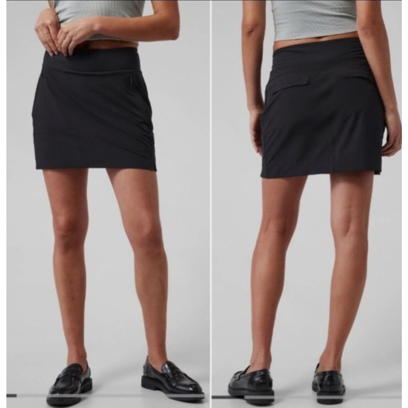 Athleta Athleta Soho Skort Black Mini Tennis Athletic Skirt , 6 tall Size 28" / US 6 / IT 42 - 7 Thumbnail
