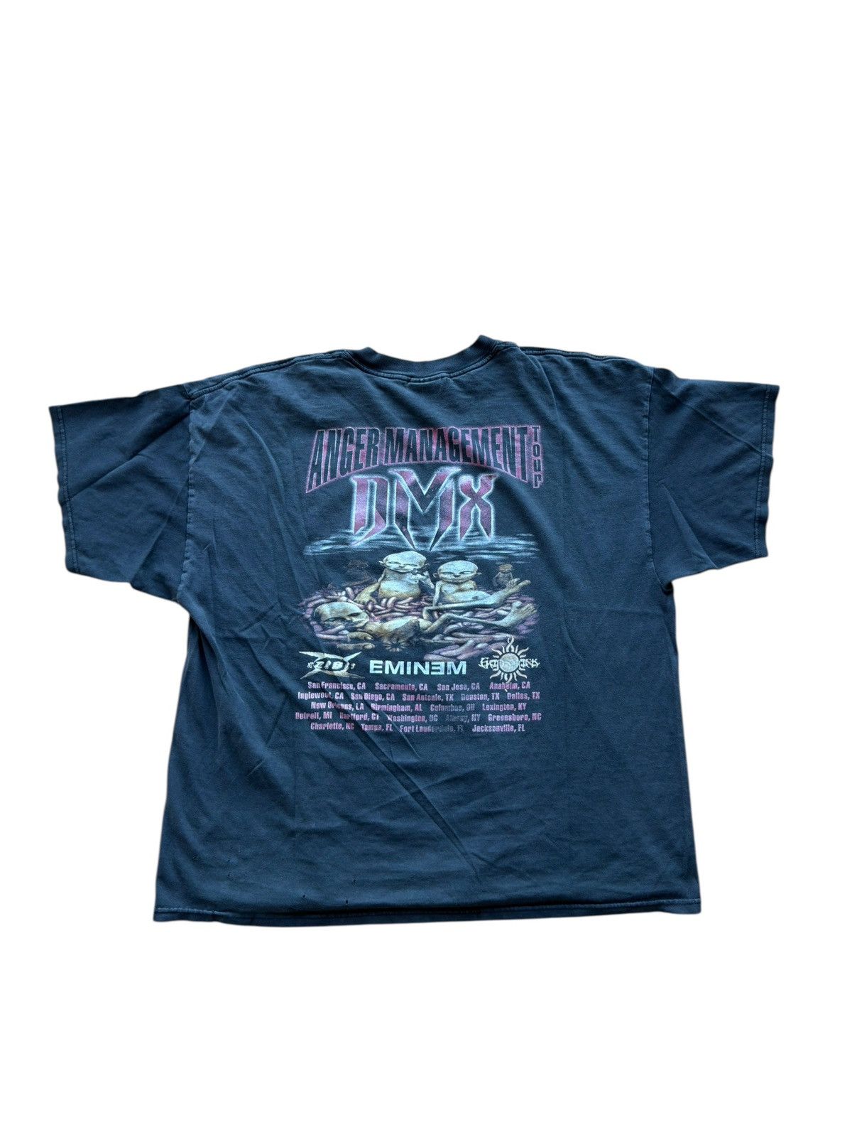 Band Tees *RARE*ANGER MANAGEMENT VINTAGE DMX EMINEM GODSMACK TOUR Size US XXL / EU 58 / 5 - 11 Thumbnail