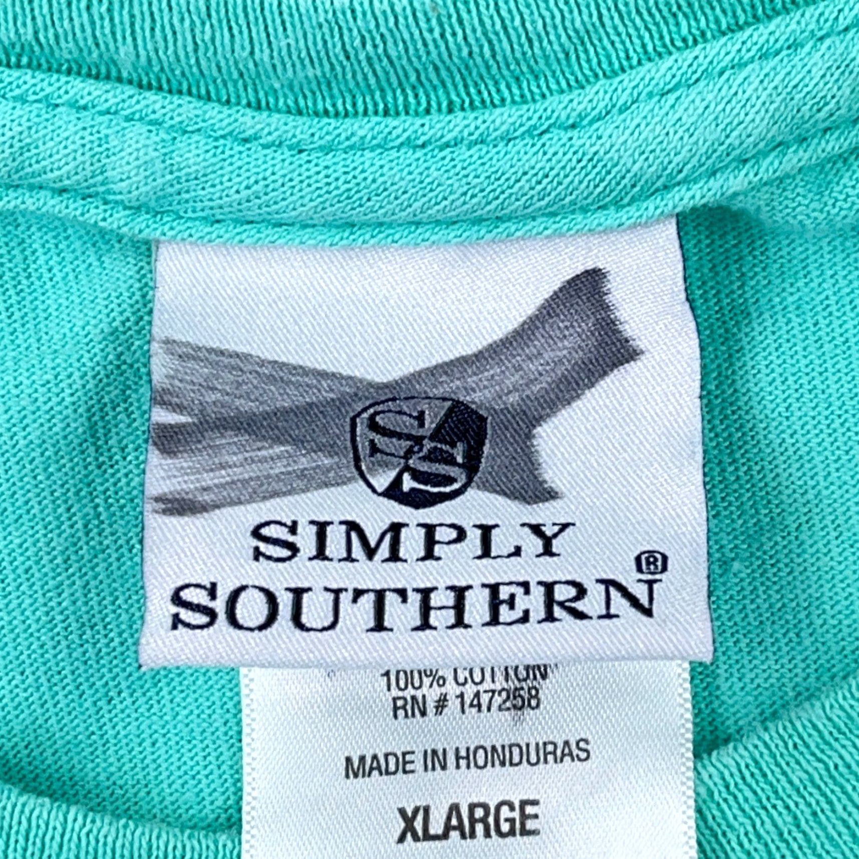 Altea Simply Southern Shirt Women XL Teal Blue Turtle Logo Beach, Classic, Colorful, Modern T-Shirt Ladies Top Womens Size XL / US 12-14 / IT 48-50 - 3 Thumbnail