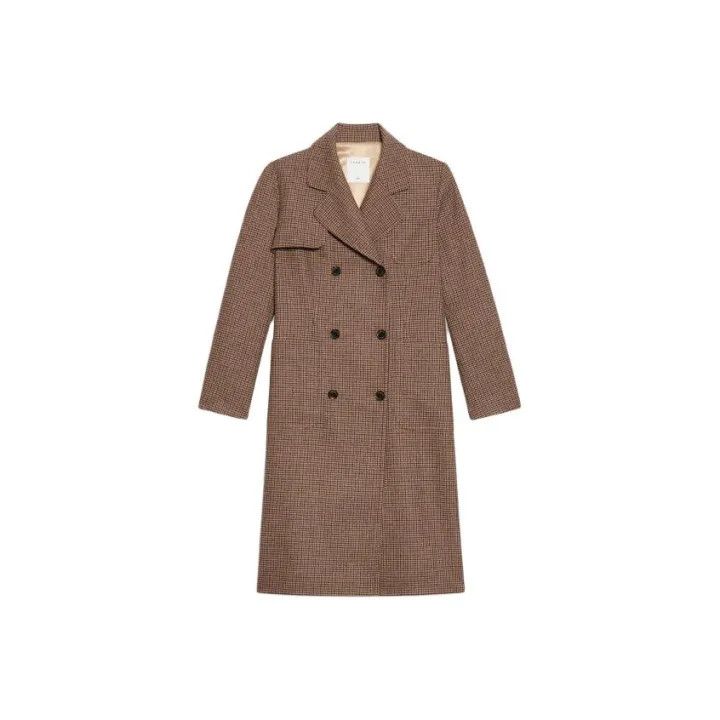 Sandro Sandro Classic Double-Breasted Wool Coat 0079 Size S / US 4 / IT 40 - 1 Thumbnail
