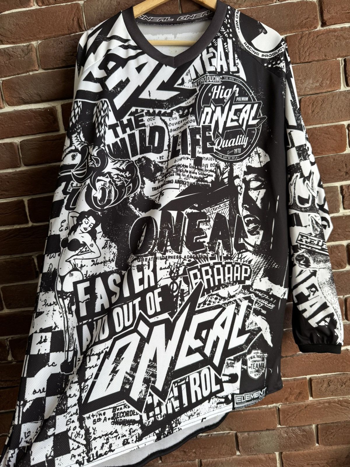 O'Neill O’Neal Motocross AOP Jersey Element Punk Rock Racing Rare Size US XL / EU 56 / 4 - 10 Thumbnail