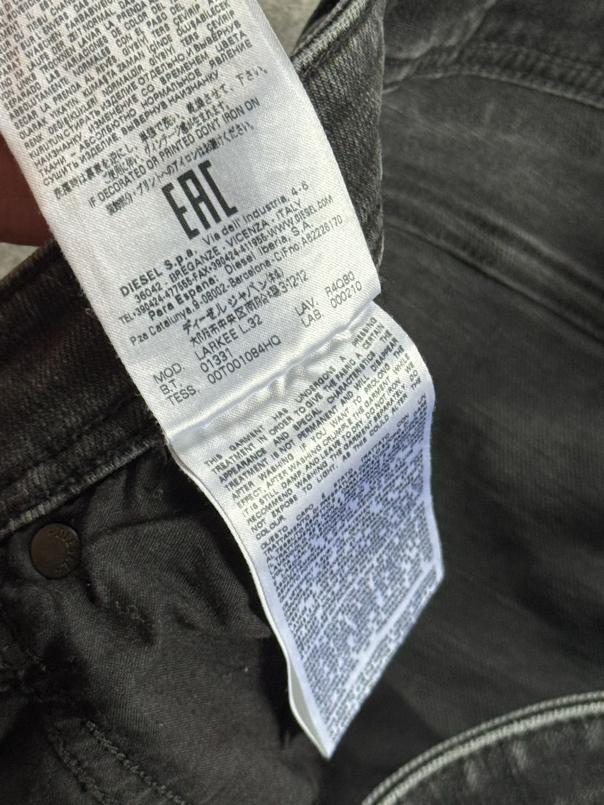 Diesel Diesel 34/32 Larkee Distressed denim pants jeans trousers Size US 34 / EU 50 - 9 Thumbnail