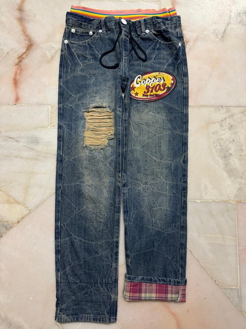 Undercover 💥Double Waist💥Vintage 90’s Japanese Whisker Distressed Rare Size 31" - 11 Thumbnail