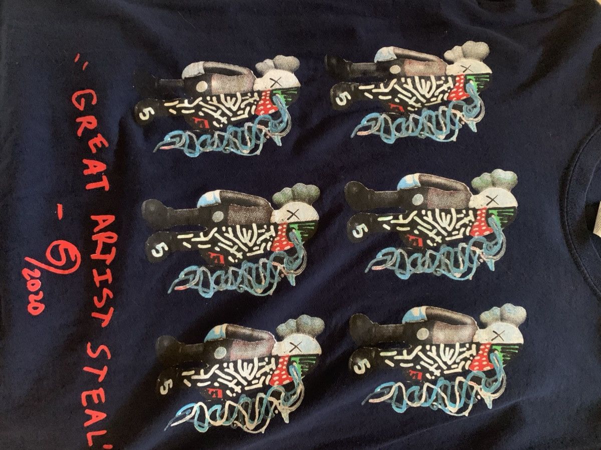 Kaws KAWS X 5AMROSA GREAT ARTISTS STEAL T SHIRT Size US L / EU 52-54 / 3 - 1 Thumbnail