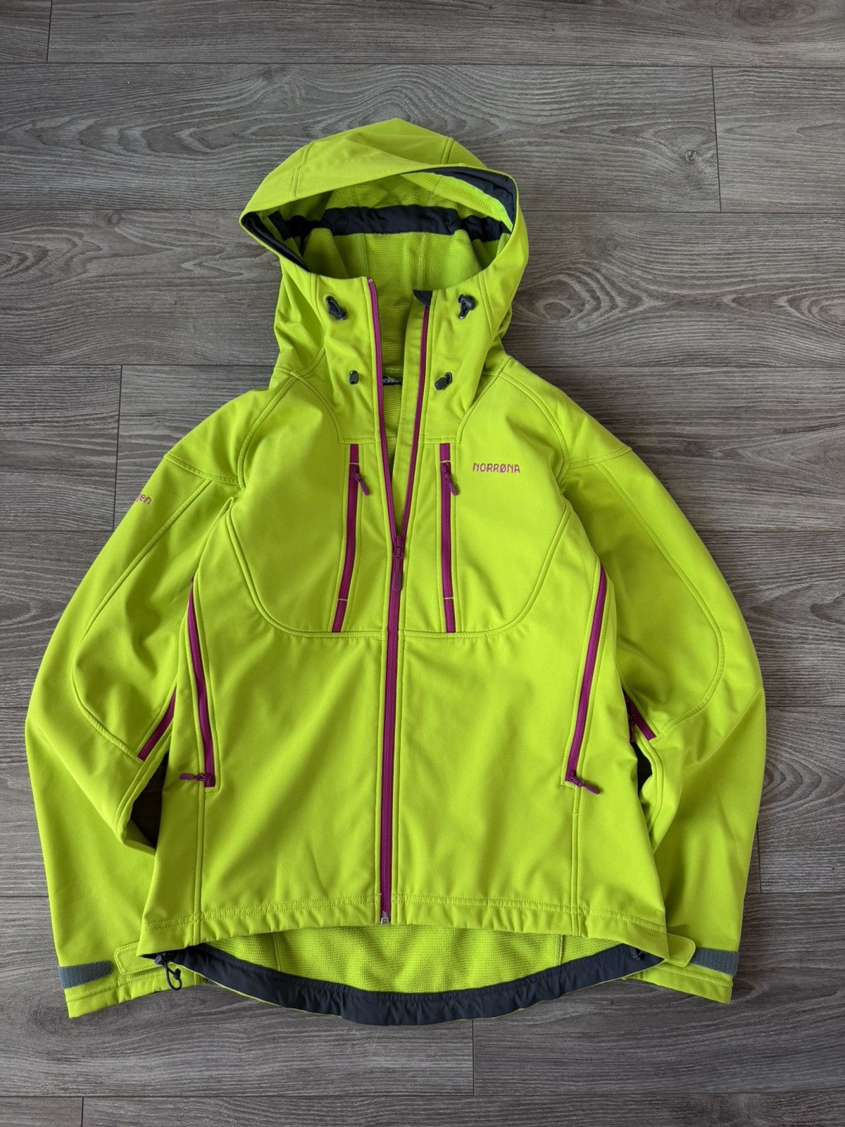 Norrona Norrona Trollveggen Flex3 Birch Tree Green Woman’s Jacket Size L / US 10 / IT 46 - 2 Thumbnail