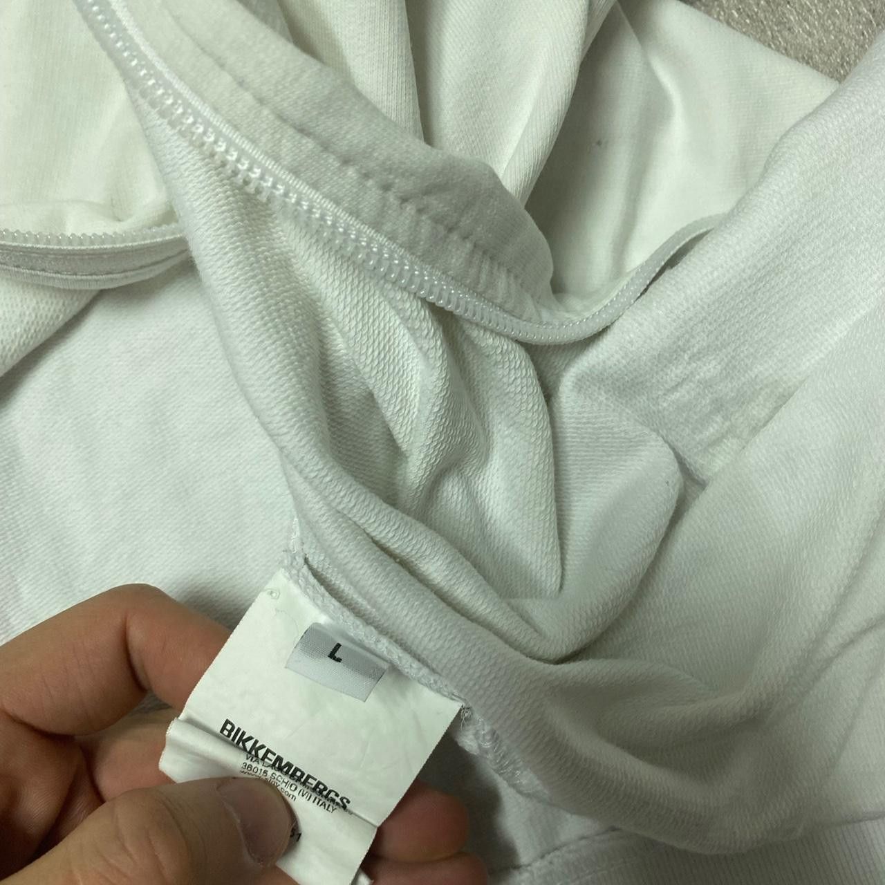 Other White & black zip up hoodie #hoodie Size US L / EU 52-54 / 3 - 4 Thumbnail