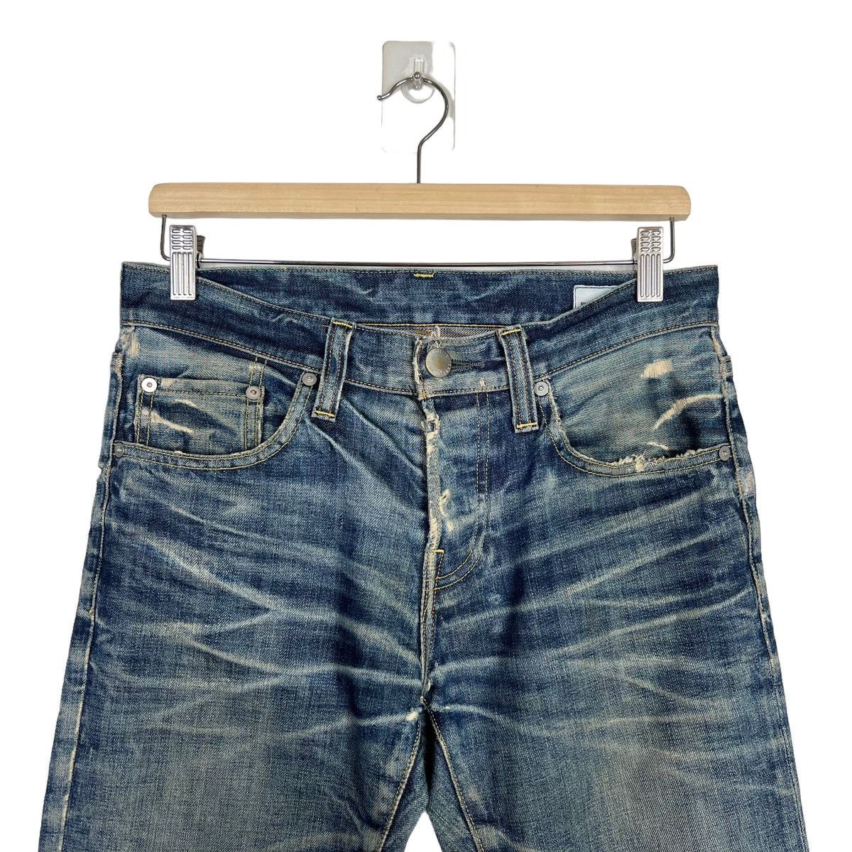 Other 🔥 Red card Blue Work Denim Slim fit jeans Size US 30 / EU 46 - 4 Thumbnail