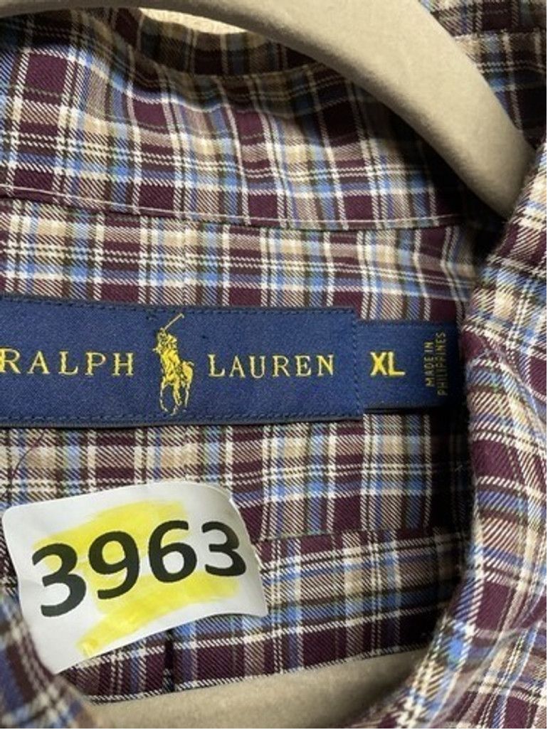 Ralph Lauren Ralph Lauren Bordo Plaid Flannel Button Up Shirt Men XL Size US XL / EU 56 / 4 - 4 Thumbnail