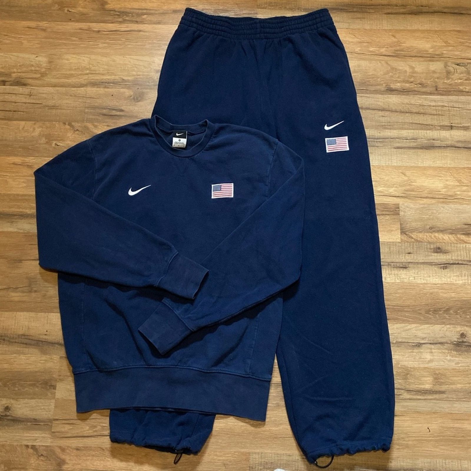 Nike 2012 Nike USA Olympic Sweatshirt hoodie Sweatpants Set Size US L / EU 52-54 / 3 - 2 Thumbnail
