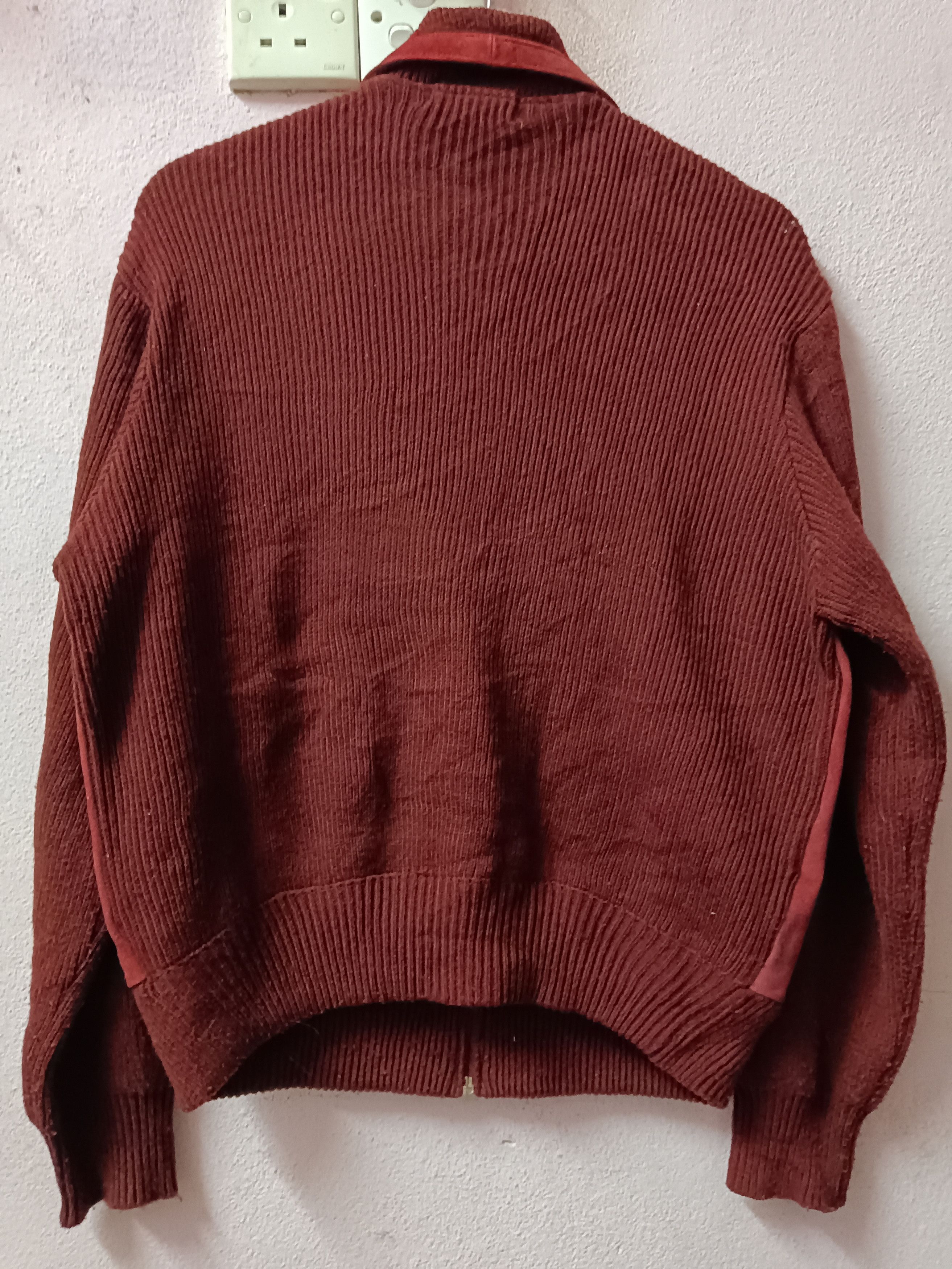 If Six Was Nine × Japanese Brand 🔥 VINTAGE MICHEL ANGELO 🔥 LEATHER KNIT WEAR 🔥 Size US M / EU 48-50 / 2 - 5 Thumbnail