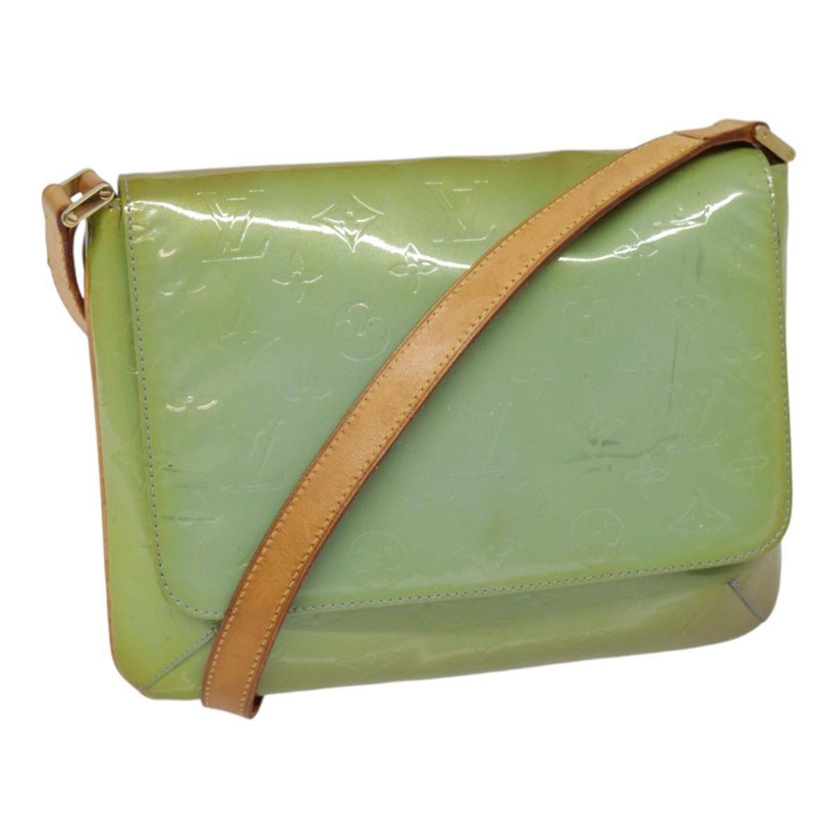 Louis Vuitton Thompson Street Green Patent Leather Shoulder Bag Size ONE SIZE - 1 Thumbnail