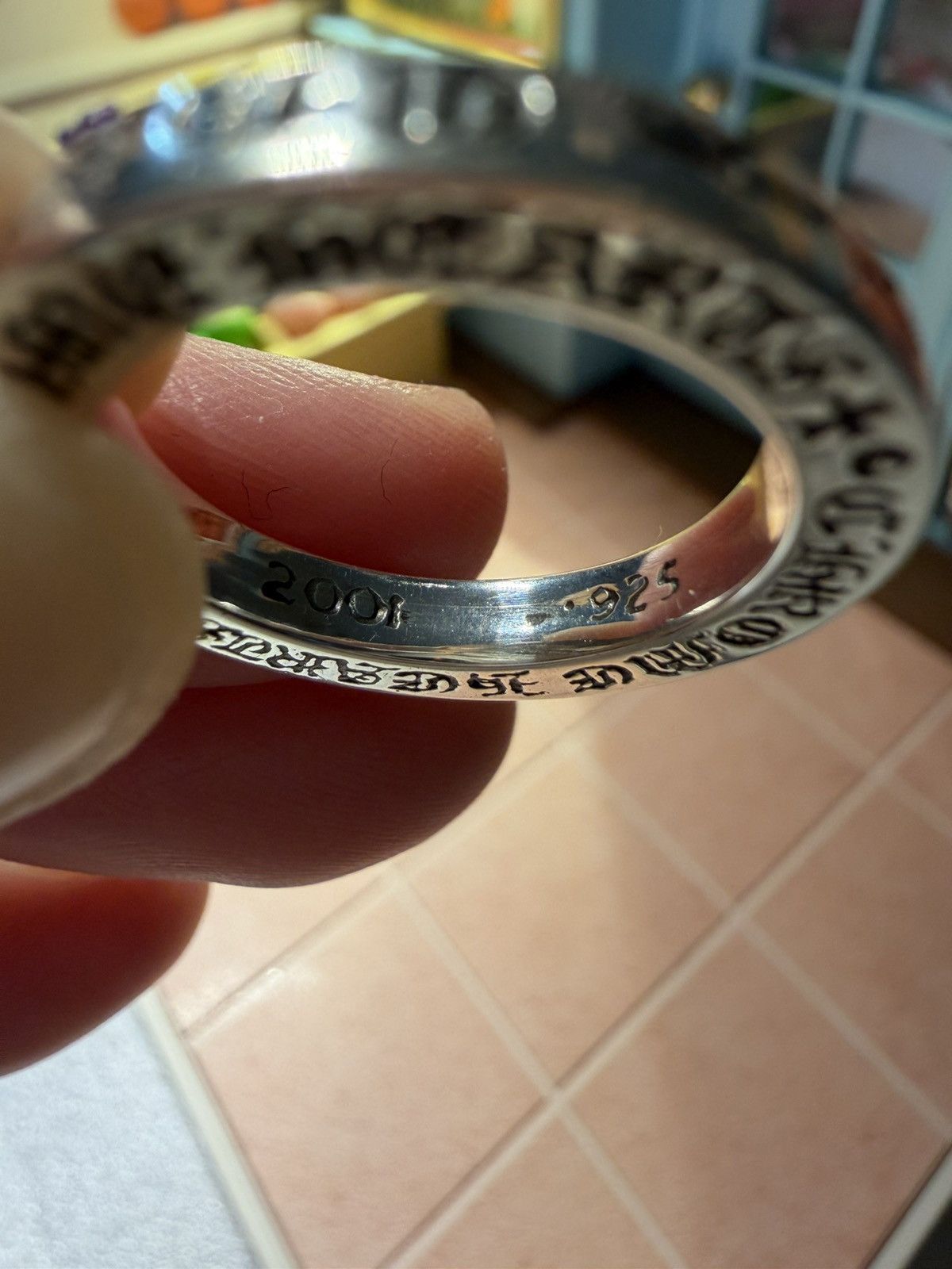 Chrome Hearts Chrome Hearts NYC 3mm SPACER PLN Silver Ring size 5M Size ONE SIZE - 6 Thumbnail