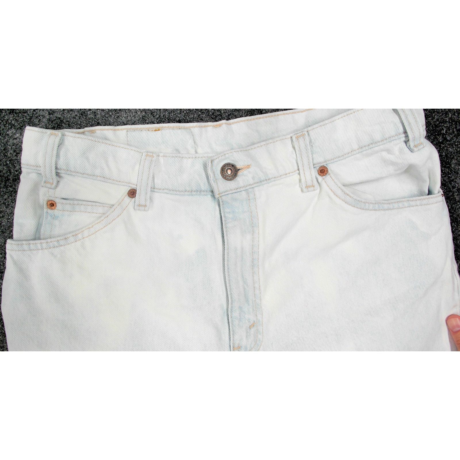Levi's 1992 Levi's 550 Orange Tab Custom Bleach 33x34 Size US 33 - 11 Thumbnail