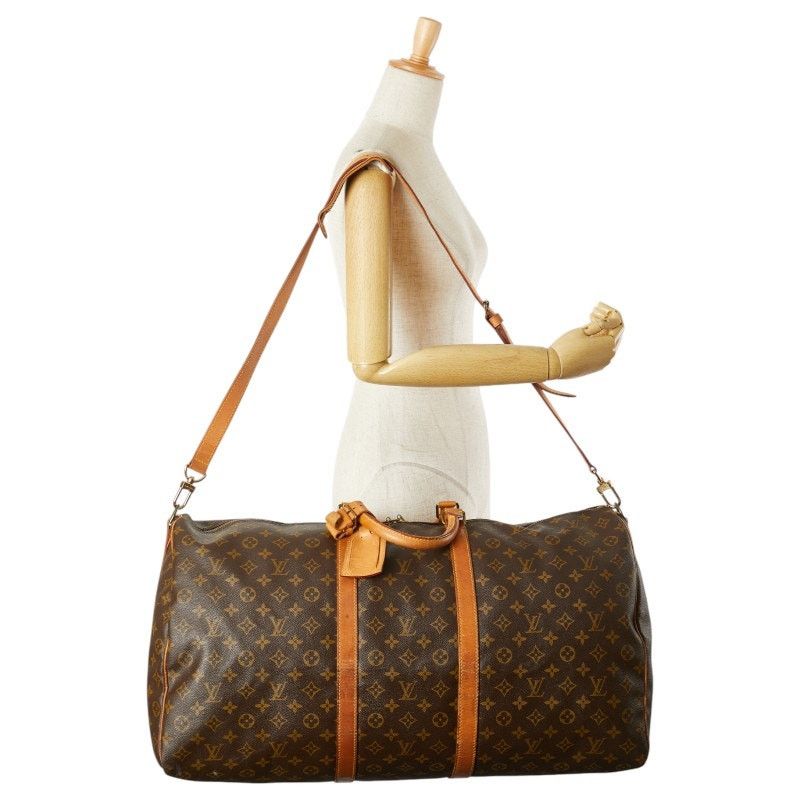 Louis Vuitton Louis Vuitton Monogram Keepall Bandouliere 60 Boston Bag Size ONE SIZE - 14 Thumbnail