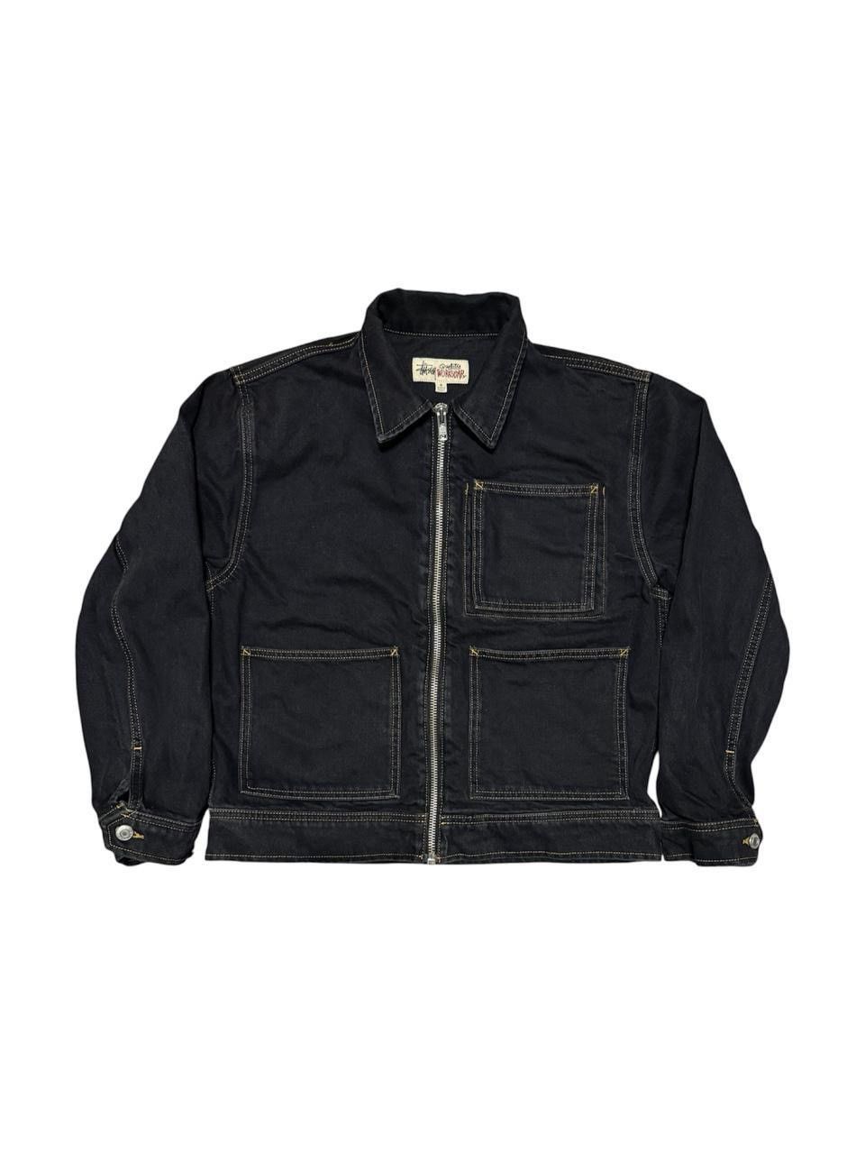 Stussy × Vintage Stüssy HO23 Zip Work Jacket “Black” Size XLarge