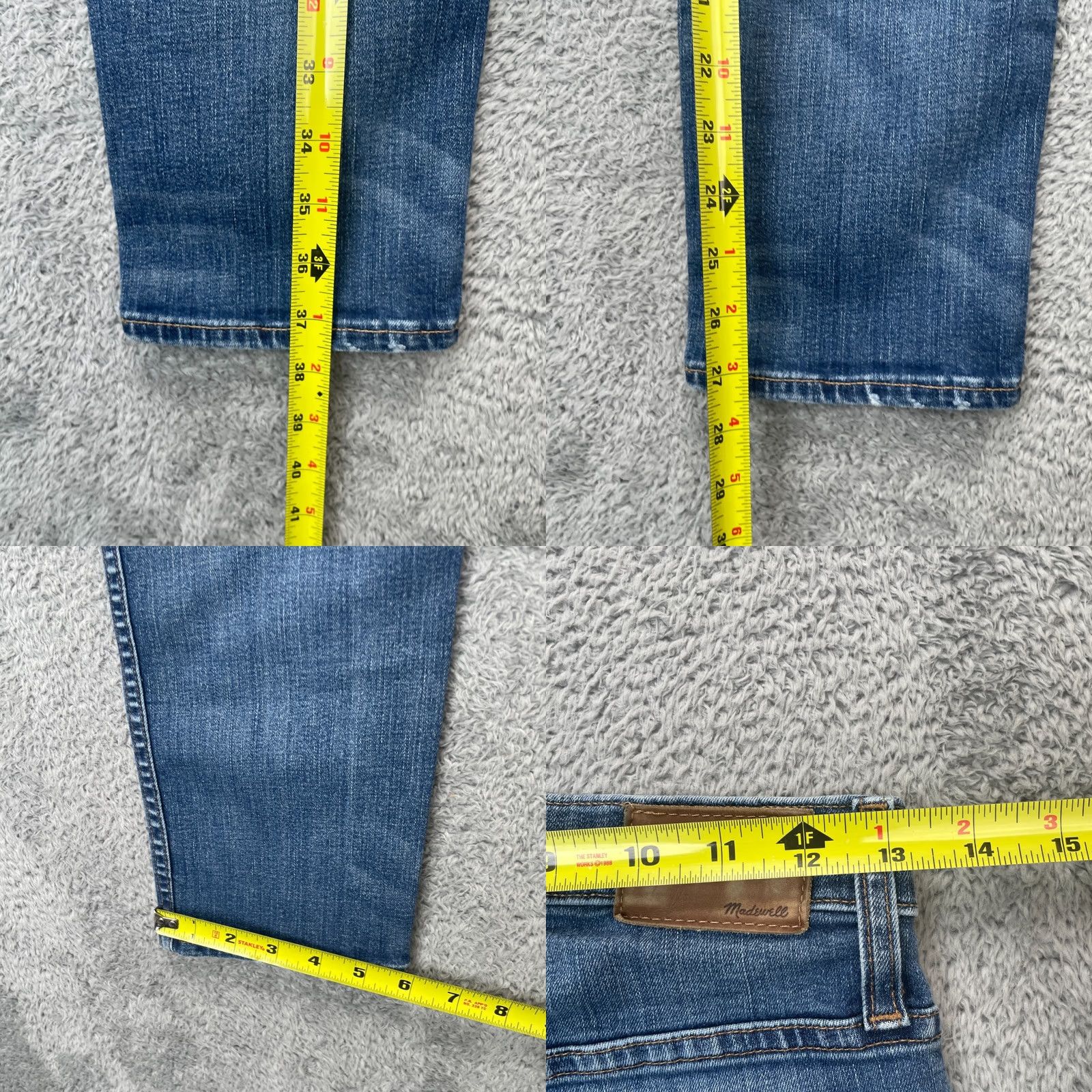 Madewell Madewell Jeans Womens 26 Blue Straight Leg Slim Fit Medium Wash Denim Stretch Jeans Size 26" / US 2 / IT 38 - 8 Thumbnail