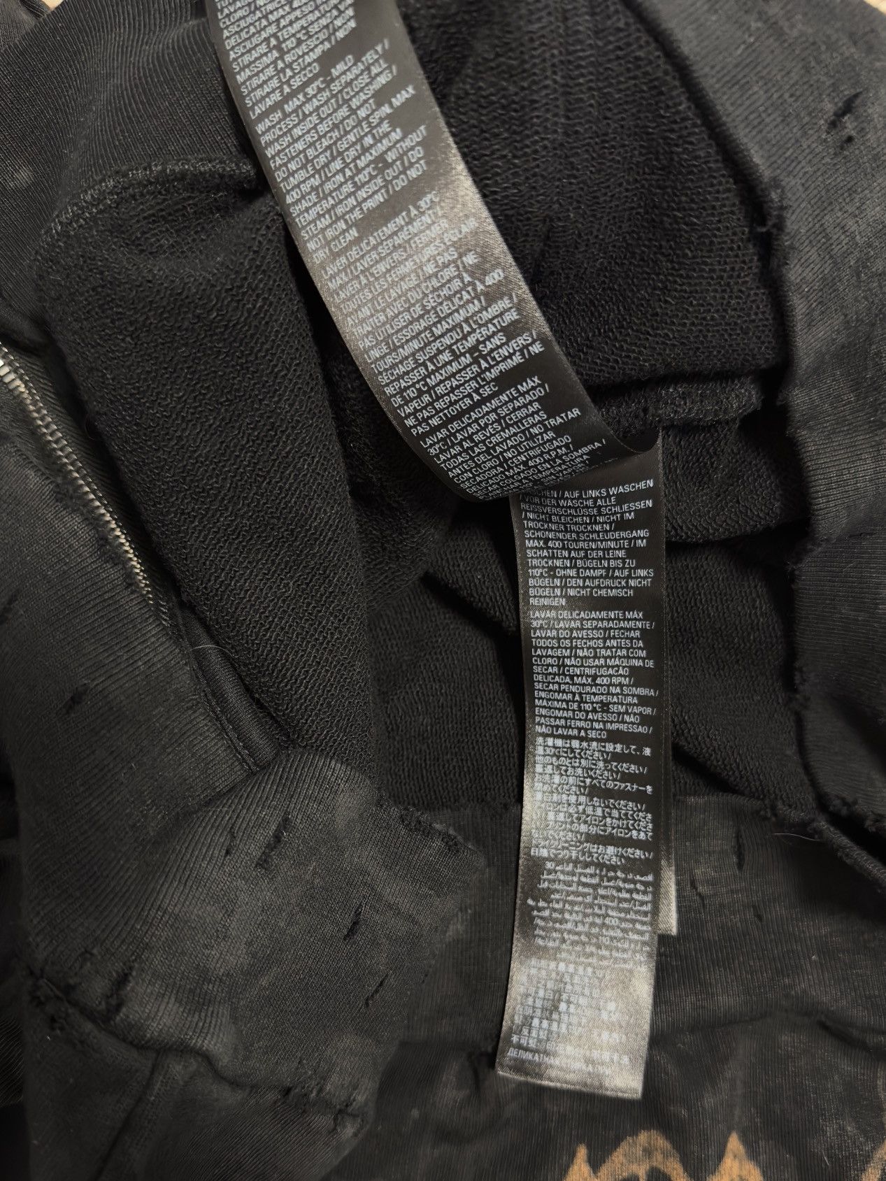 Balenciaga Balenciaga 24’ heavy metal SanScript zip up Size US XS / EU 42 / 0 - 20 Thumbnail