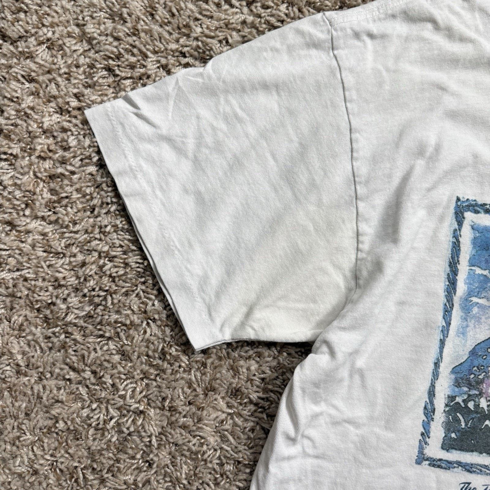 American Eagle Outfitters × Vintage Vintage 90’s American Eagle Outfitters White Nature T-Shirt Size US M / EU 48-50 / 2 - 7 Thumbnail