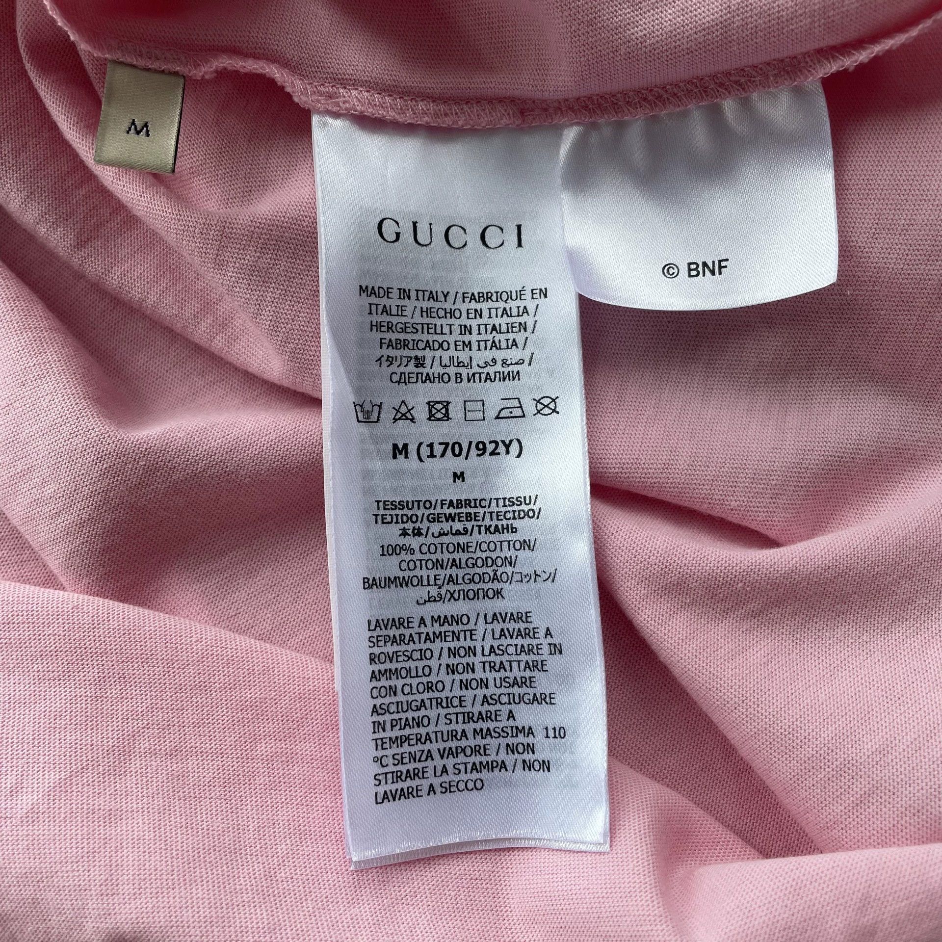 Gucci GUCCI Love Parade FW22 Banana Cat Pnk T-Shirt W M Size US M / EU 48-50 / 2 - 7 Thumbnail