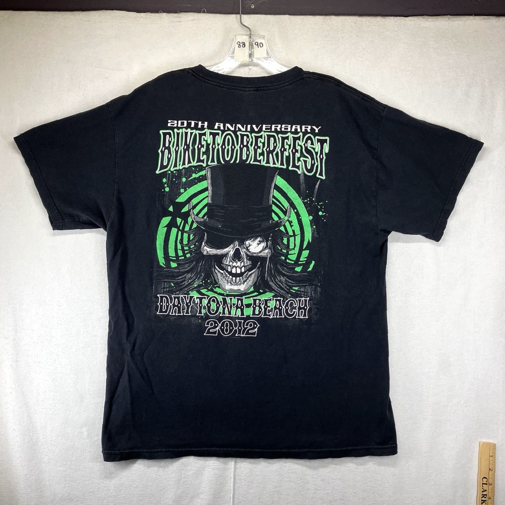 Vintage VINTAGE Alstyle Skull Graphic T-Shirt Large Black Y2K Goth Grunge Alternative Mens Size US L / EU 52-54 / 3 - 2 Thumbnail
