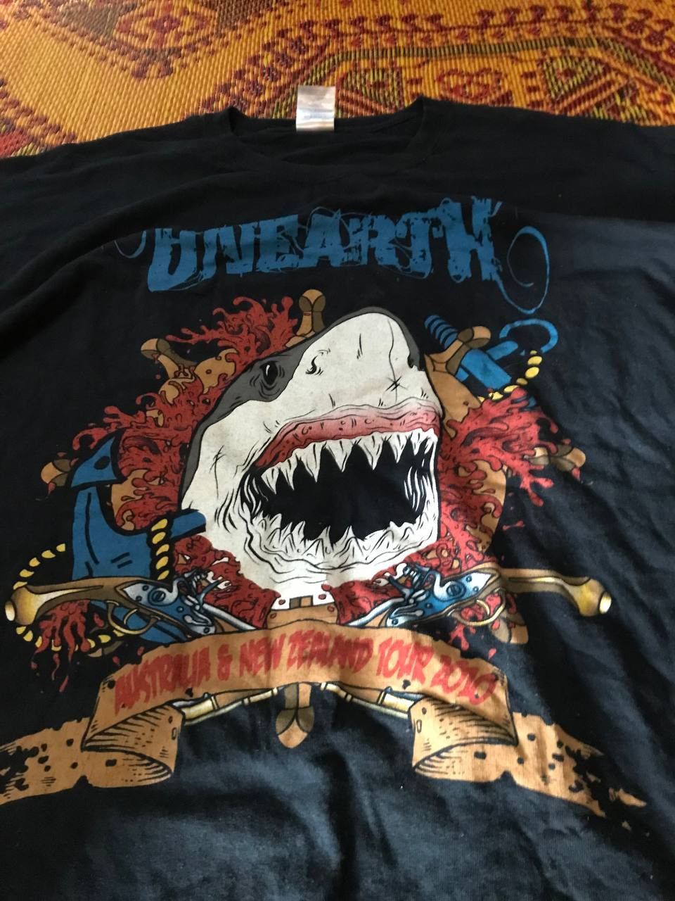 Band Tees × Vintage Unearth Metalcore Band Australia & New Zealand Tour Tee Size US L / EU 52-54 / 3 - 1 Thumbnail