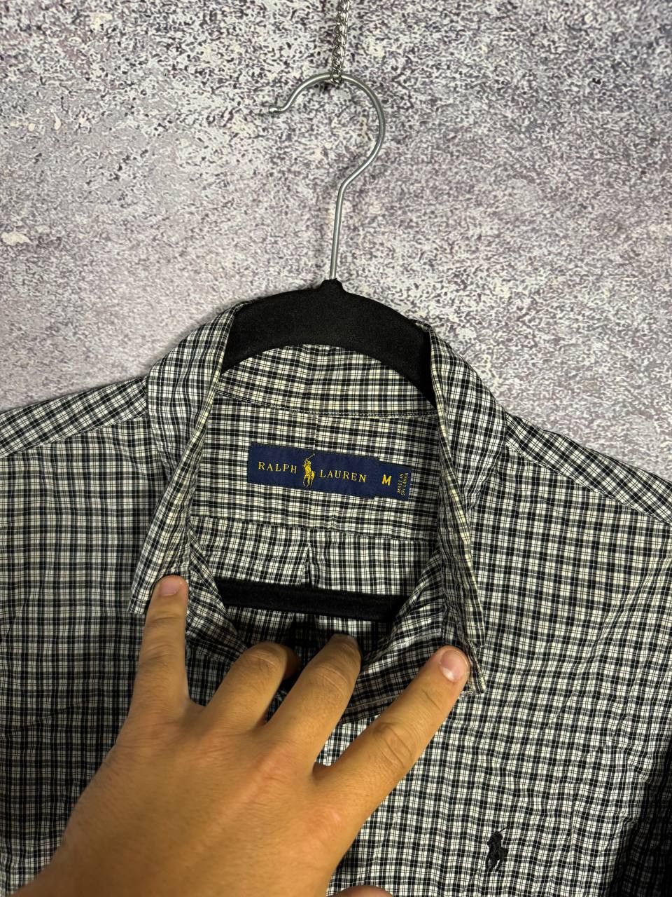 Polo Ralph Lauren Polo Ralph Lauren Gray Check Shirt Button Up Men's Madium Size US M / EU 48-50 / 2 - 6 Thumbnail