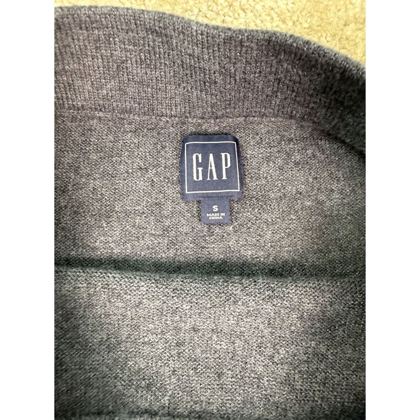 Gap Gap Midi Skirt Womens Small Merino Wool Blend Stretch Office Career Gray Knit B941 Size 28" / US 6 / IT 42 - 4 Thumbnail