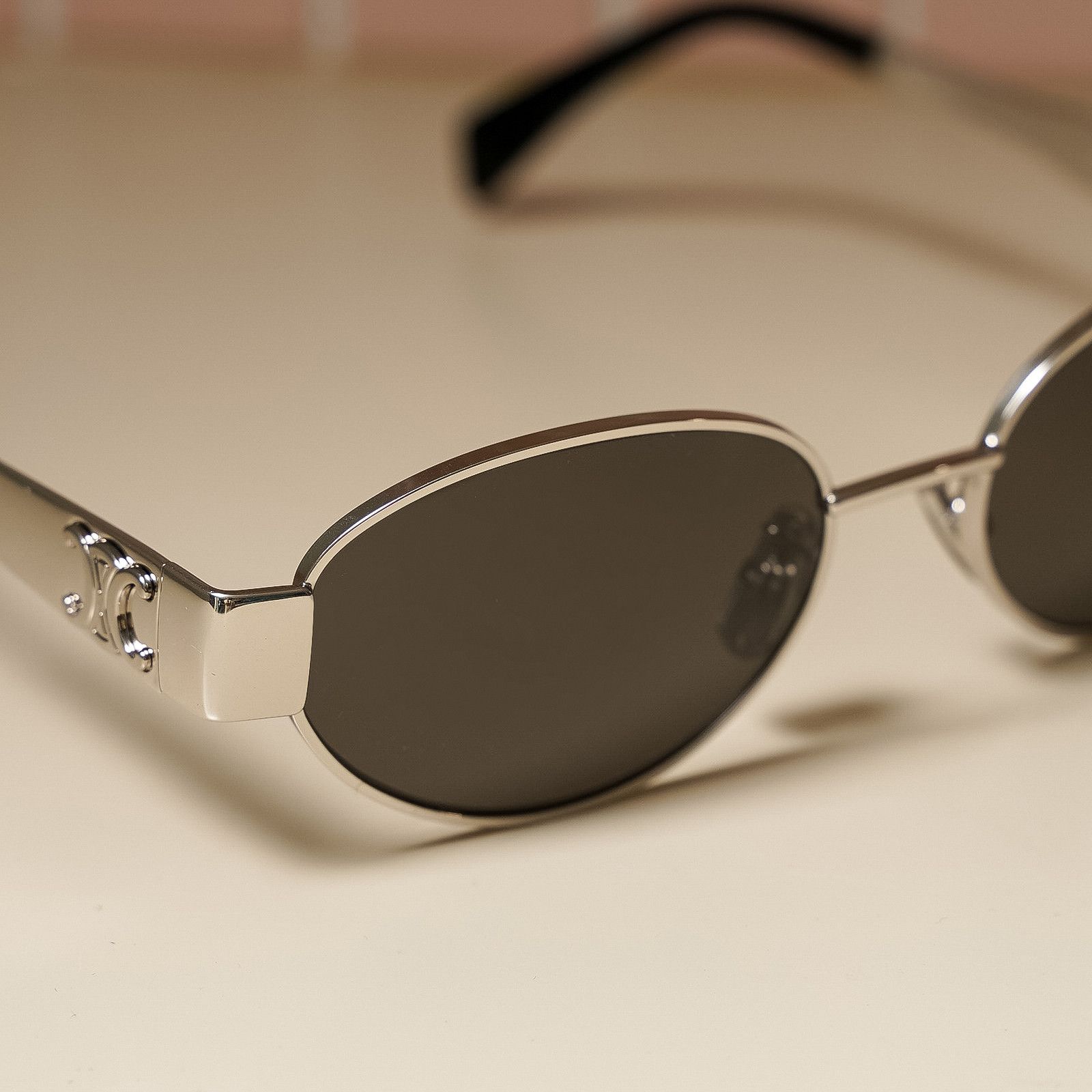 Celine CELINE Triomphe Metal SILVER Size ONE SIZE - 7 Thumbnail
