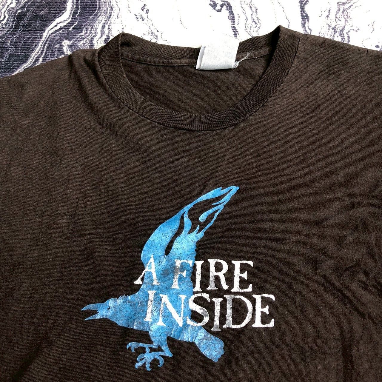 Band Tees AFI A Fire Inside Vintage Cinder Block Faded Tee Size US M / EU 48-50 / 2 - 2 Thumbnail